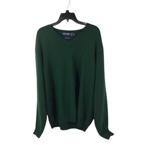 POLO Golf Ralph Lauren Green Golf Sweater, 100% Merino Wool, Men's Size XL